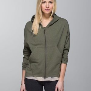 Green Lululemon Hold Your Om Hoodie